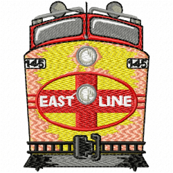Trains Embroidery Design 6 Trains Embroidery Design 6